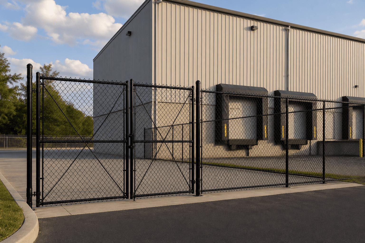 Illustrative view of fencing work